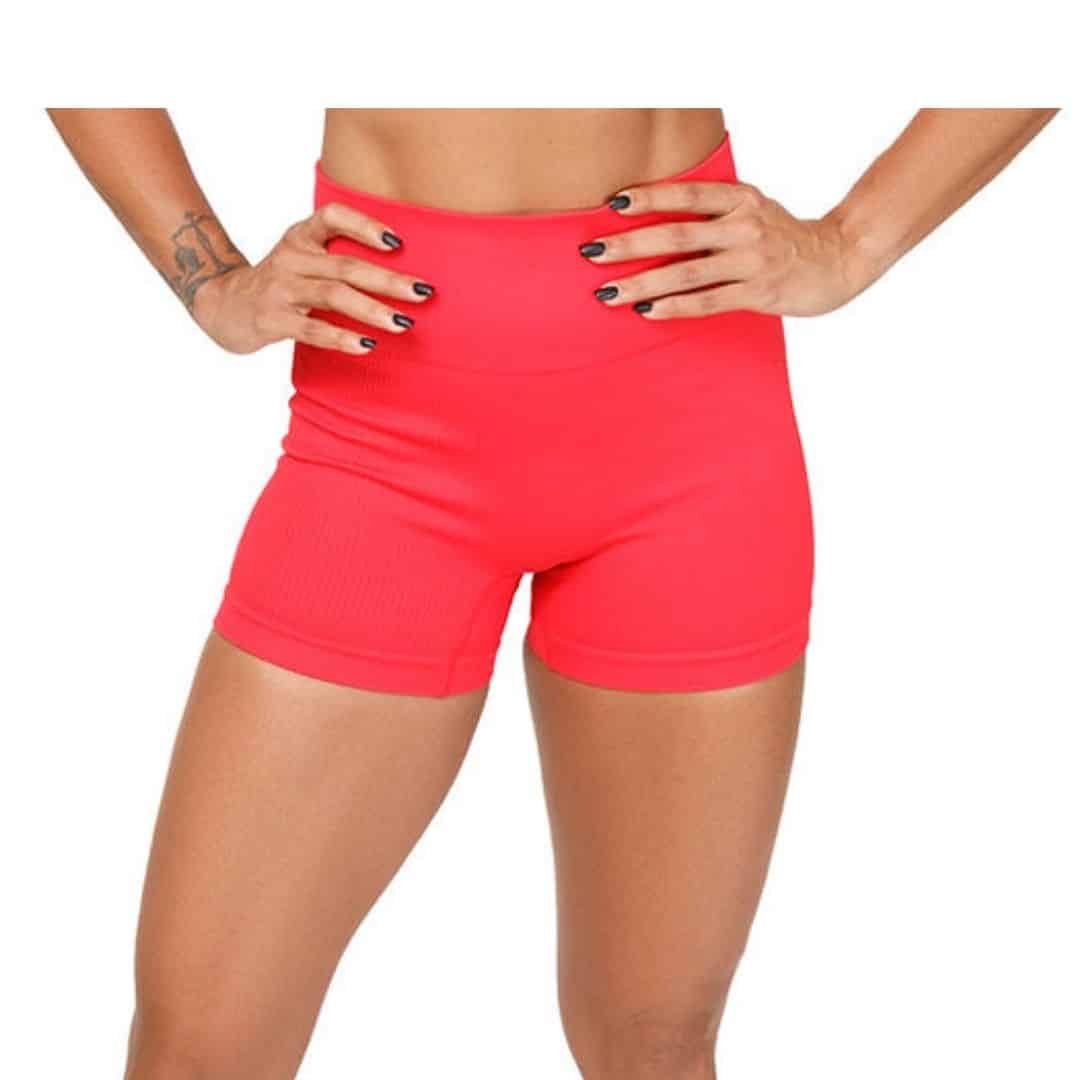 Classic Ribbed Shorts, Crimson