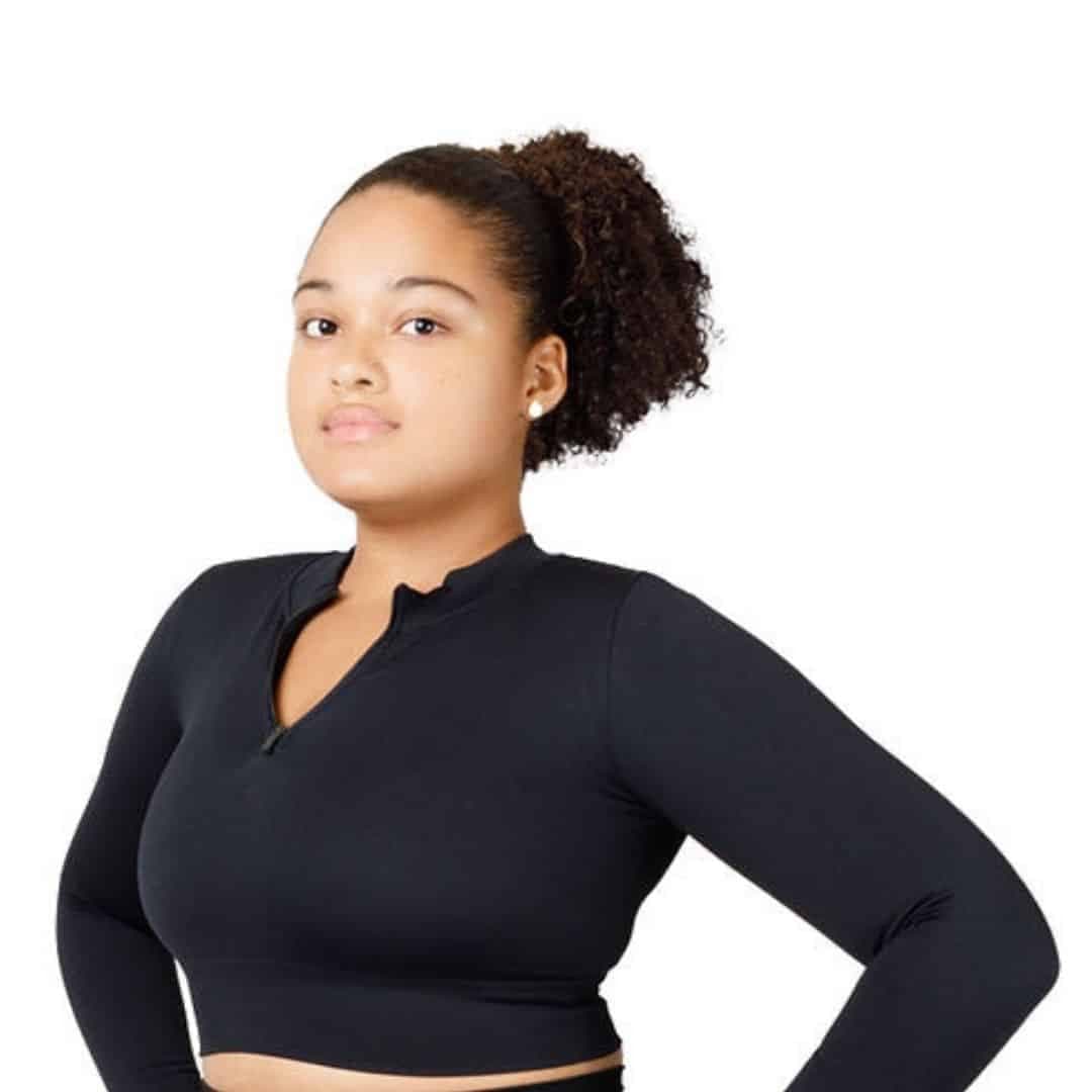 Long Sleeve Top, Black
