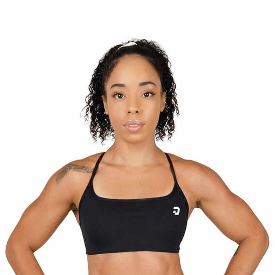 Mini Cross Bra, Black