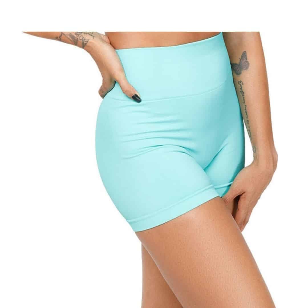 Scrunch Booty Shorts, Teal