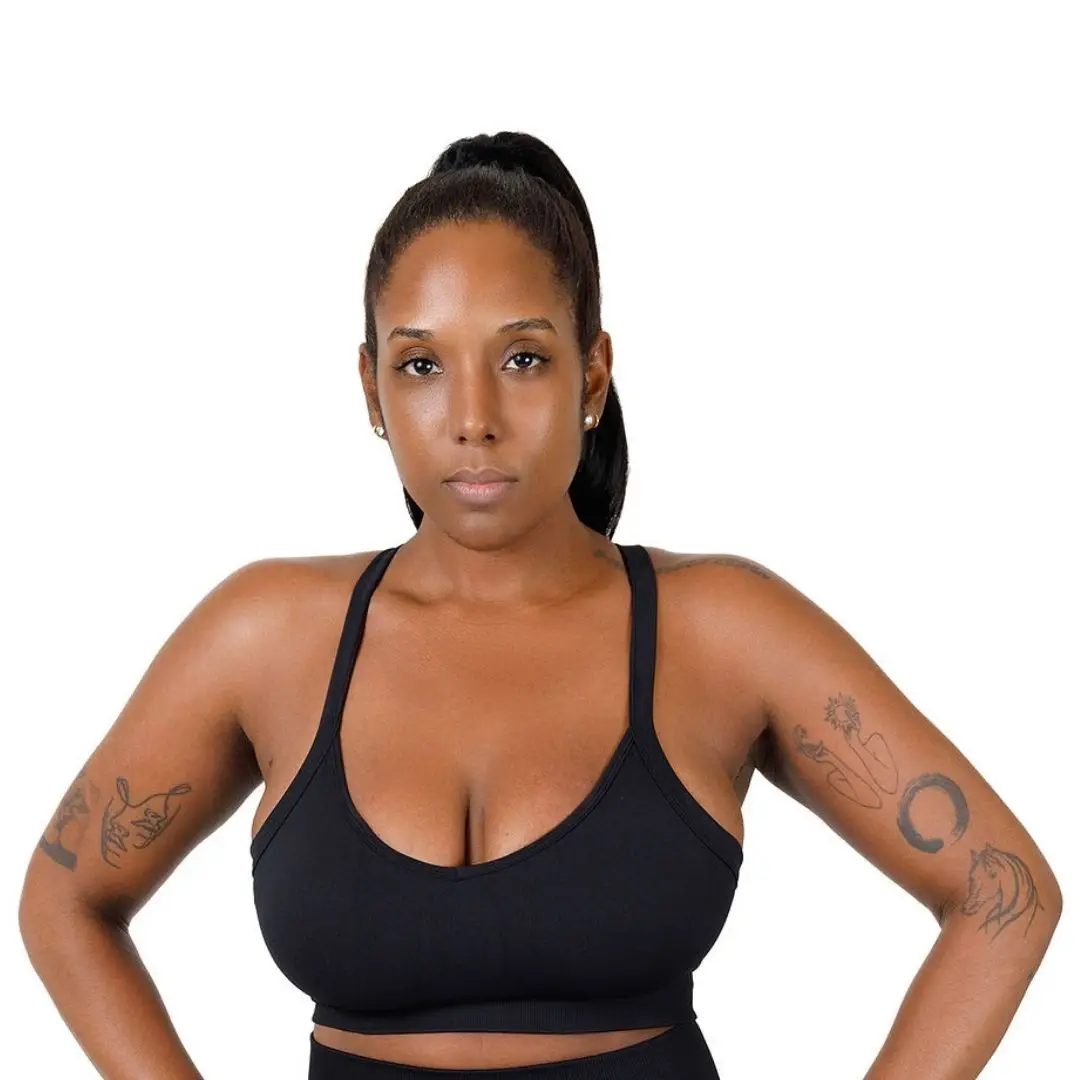 Silhouette Bra, Black