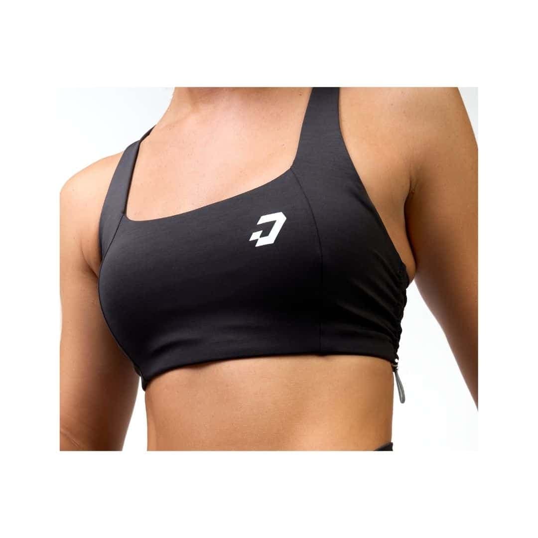 Black Drawstrings Bra