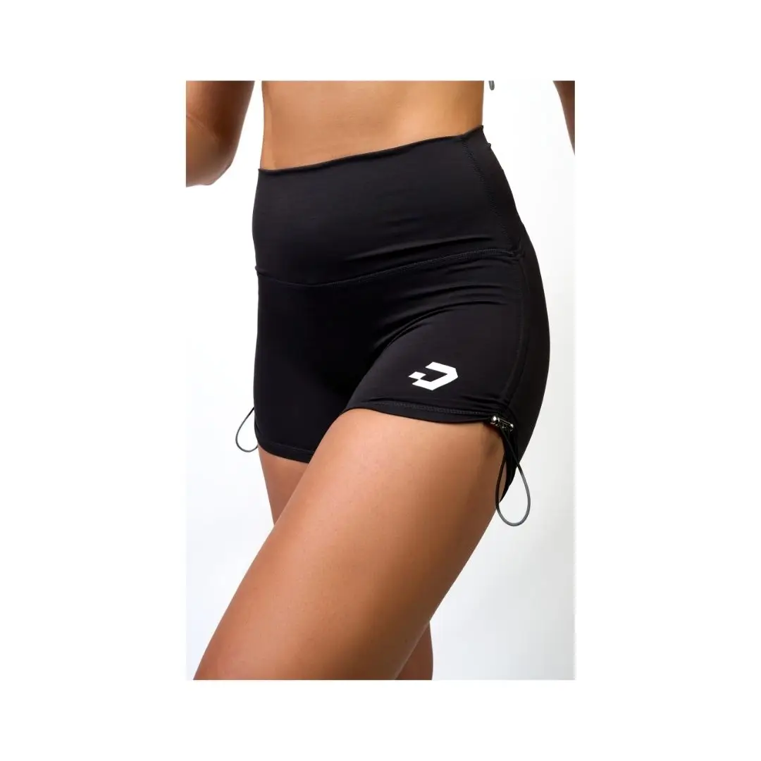 Black Drawstrings Shorts