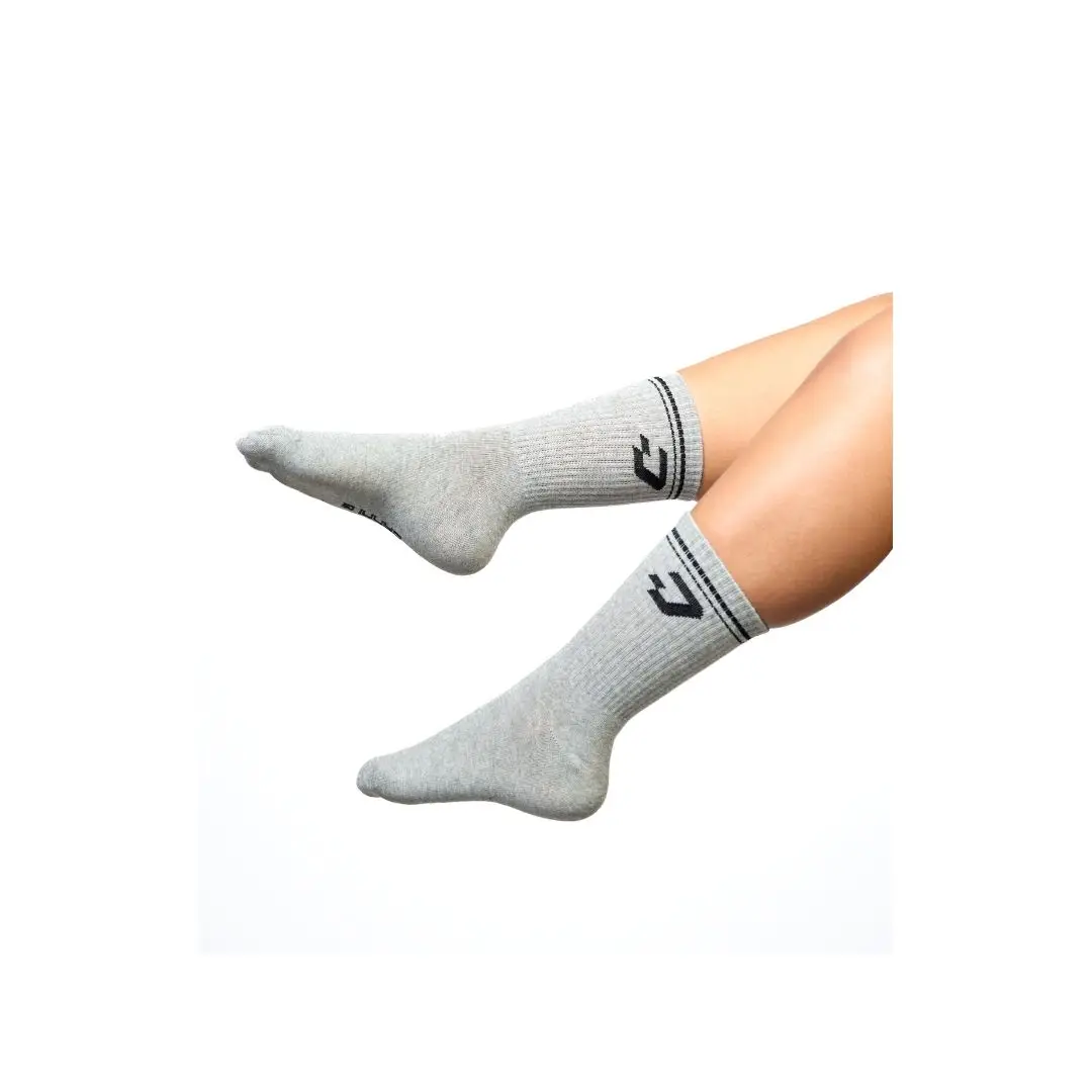 Crew Socks "Stripes" Grey